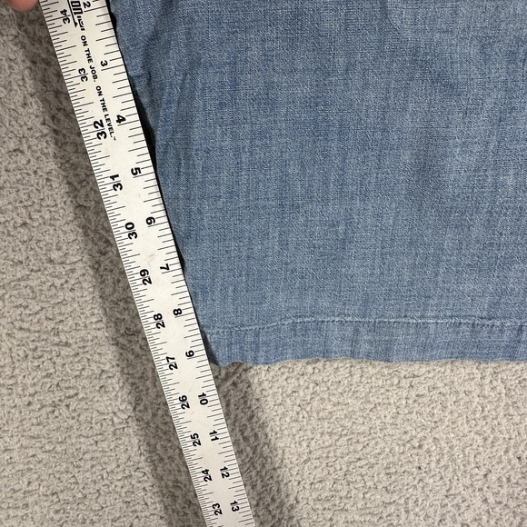 Gap Shorts Mens Size 30 Blue Essential Khaki 10" Flat Front Classic Preppy Beach - Picture 4 of 8